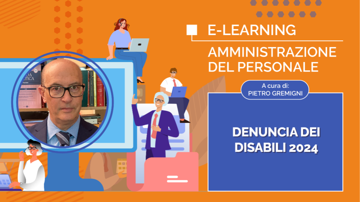 L'e-learning sulla denuncia disabili 2024 è ora disponibile